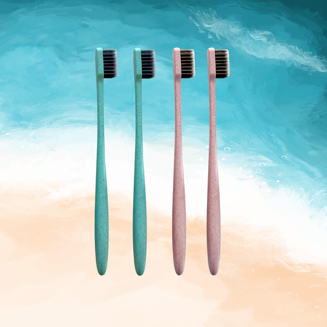 embi Toothbrush - Soft Bristle, Gum Friendly | 4 Pack