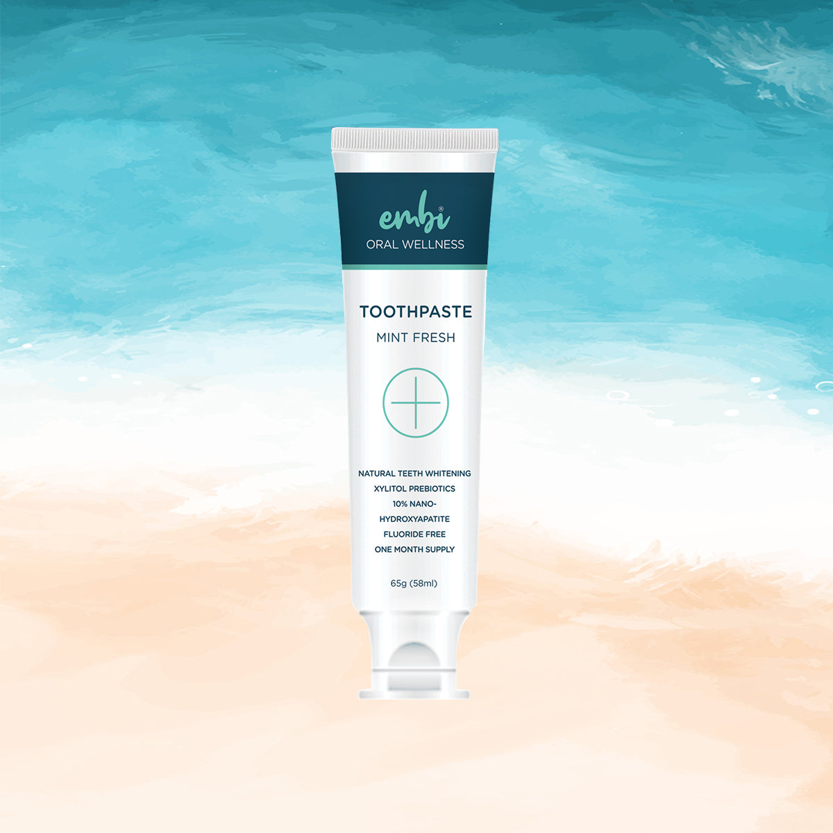 embi natural whitening toothpaste mint fresh packaging for clean teeth and oral hygiene