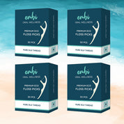 embi premium floss slik on a beach theme background 